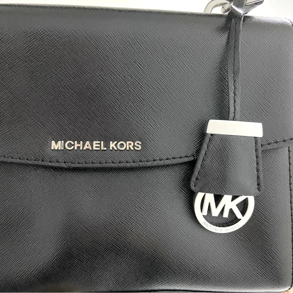 MICHAEL Michael Kors Satchel Top Handle Leather Crossbody Bag Small